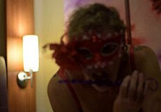 Sexy MILF Whore's Big Ass Plays with New Anal Beads Teasingly