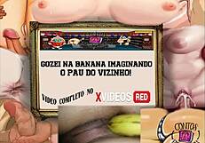 Oh Wow, I Came On Banana Imagining Neighbor's Cock!