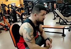 Look at this big booty Venezuelan milf riding her lover's cock after the gym workout!