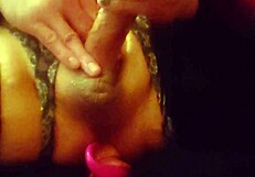 tranny thrashing anal with intense masturbation