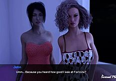 lust theory blonde and brunette in threesome with handjob and deepthroat