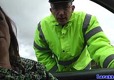 British MILF sucks balls and gets plowed so hard!