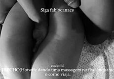 Is That Hotwife Latina Massaging Her Big Black Cock While Hubby Travels?