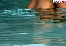 Darling grabs dildo and rams into cunt