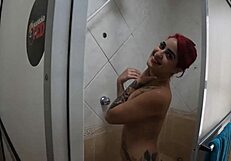 ginger smith is messing around at ted's mansion party with toys