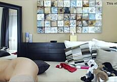 Camgirl CandyGaby Teases Candy Ass In High Heel Stockings