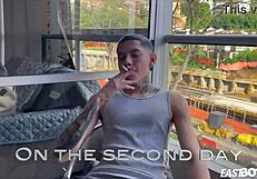 Colombian Twink Jhair Puentes Charms in Gay Casting Interview with Handjob Tease