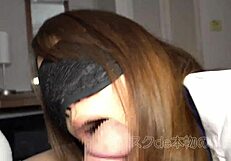 Masked College Student in First Personal Shoot at Office