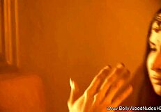 Asian naked beauty gets wet and erotic