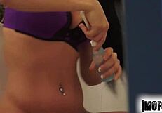 brooklyn daniels feels the thrill of hardcore action with natural tits and cumshot on pervs on patrol