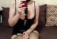 blonde enjoys rolls and sushi chopsticks play