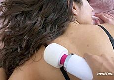 Erotic Massage Between Lesbian Romy and Luna with Kissing