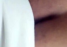 Ebony homegrown nagging pervasively sucks cock slave for strapon after shower