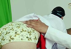 Nurse enjoys both pussy and ass in the hospital