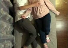 Asian couple makes loud sounds all night in passionate homemade session