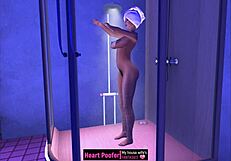 Cartoon Showering Scene