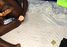 Watch me cum massively after using dildo in both holes