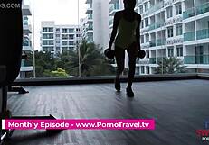 Thai escort at the perfect time showing off her perfection as she got caught with no protection handheldshone