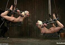 Watch Lesbians Whip and Deepthroat in Back Arch Bondage!