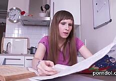 Cute College Coed Gets Teased and Reamed by Elder Instructor