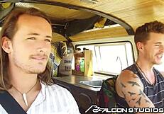 Several friends meet a twink and the latter takes the scolding of sorts of things like being anally serviced and kissed. This video was provided by Falcon Studios and this is a 3some with a hot guy and a big dick