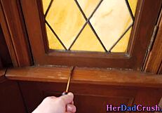 Watch This Blonde Teen 18+ Stepdaughter Suck And Get Plowed Hard!