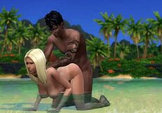 bbc destroys gorgeous girl's pussy on nudist beach