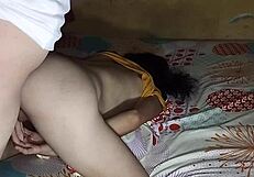 Latina MILF Bent Over in Bareback Doggystyle with Big Black Cock