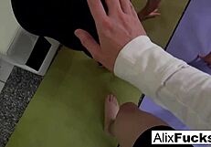 yoga lesbians get fingered while fucking