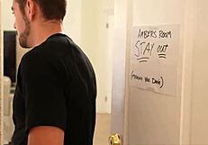 teenfidelity amber moore plays with toys before real action