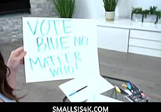 Veronica Valentine persuades stepbro with sex!