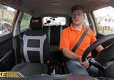 Fakedrivingschool Redhead Brit With Pierced Tits Has Tights Ripped And Pussy Fucked Outdoors. Babe Orgasms In Reality Scene.