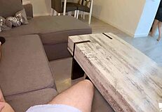 the stepmother helps me after i hurt my leg by sucking a dick and sitting on top with her ass