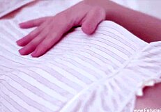 Hey, see this sweet redhead lover sucking cock with wild desire