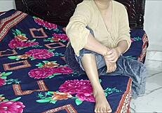 Indian lovers make love at their home passionately