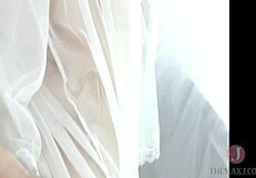 Asian Babe Seduces with Nipple-Skimming Naughty Outfit!