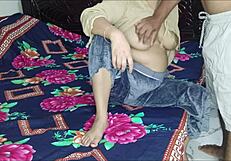 Indian lovers make love at their home passionately