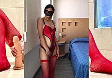 Perrita Rica Shows Her Pussy with Toys and Cock