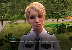 college bound police milf sucking cock in public outdoor roleplay