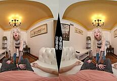 Kenzie Reeves explores wet dreams in a POV wanking session with close-up views.