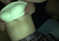 An asian amateur deepthroats a big cock, leading to squirting.