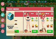 milf flashes big ass on ranch