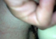 Wife has orgasm and screams during close-up fingering and fucking