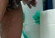 Washing My Big Brown Dick