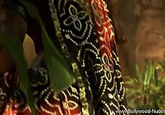 Exotic Desi Dancer Undressing in Striptease