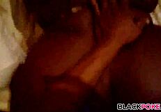 Big black booty bent over doggystyle fucking