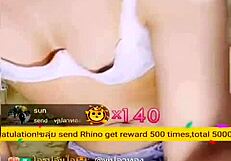 Sweet dream vj m life show with thai teen at office