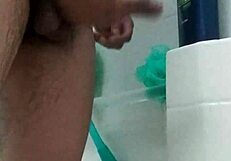 Washing My Big Brown Dick