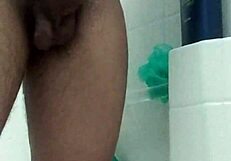 Washing My Big Brown Dick