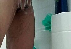 Washing My Big Brown Dick